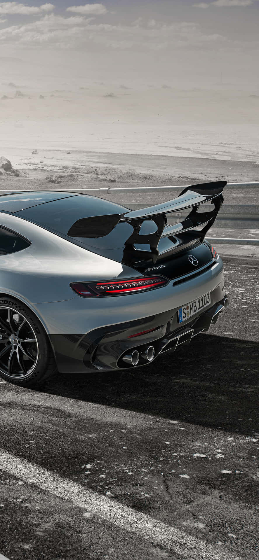 Majestic Of A Mercedes Amg Against Picturesque Wallpaper