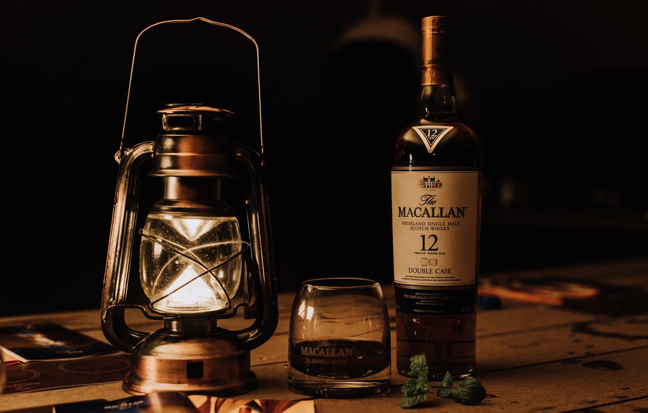 Wallpaper Glass Bottle Alcohol Lantern Whiskey Image For