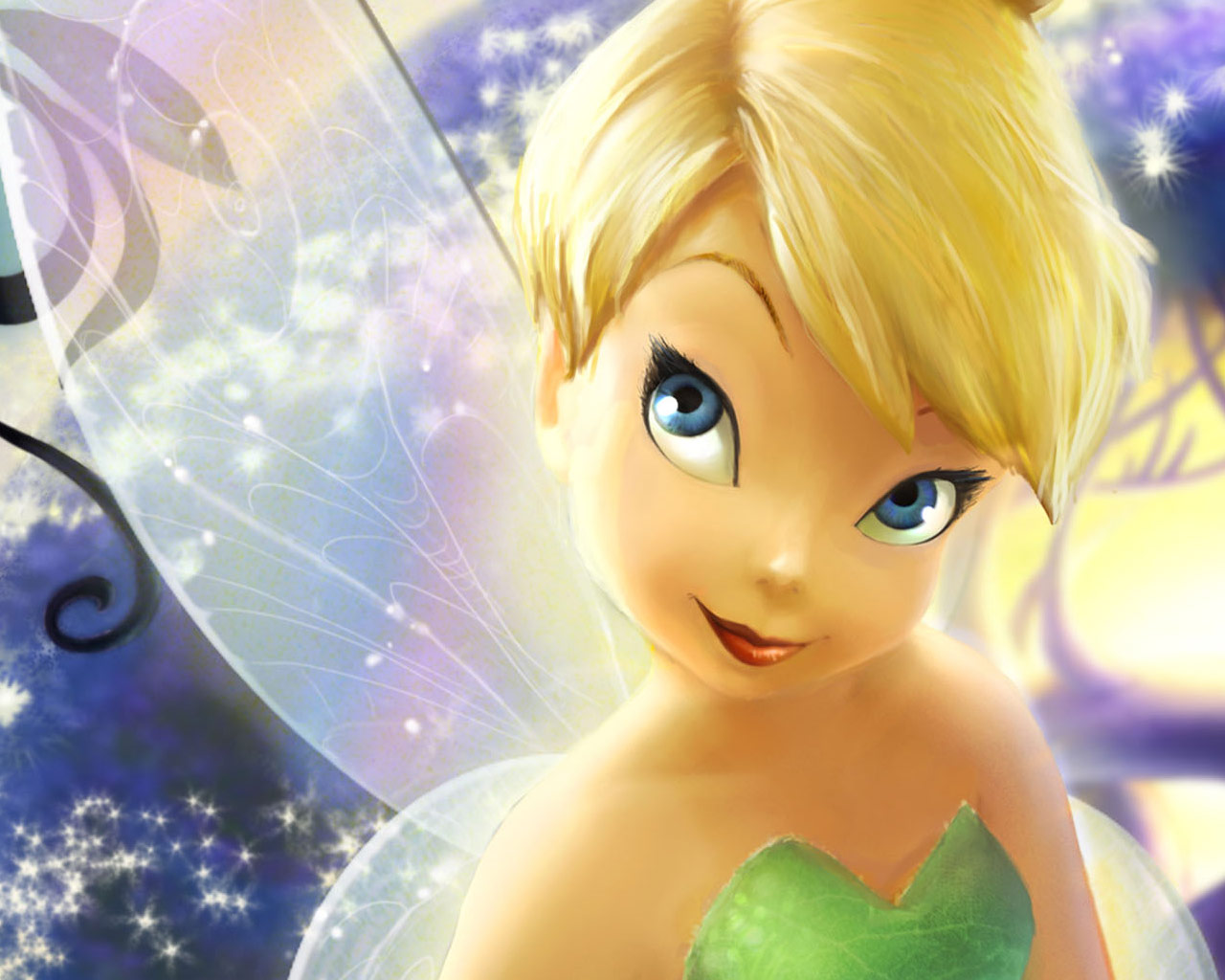 Tinkerbell Closeup Wallpaper HD Animation