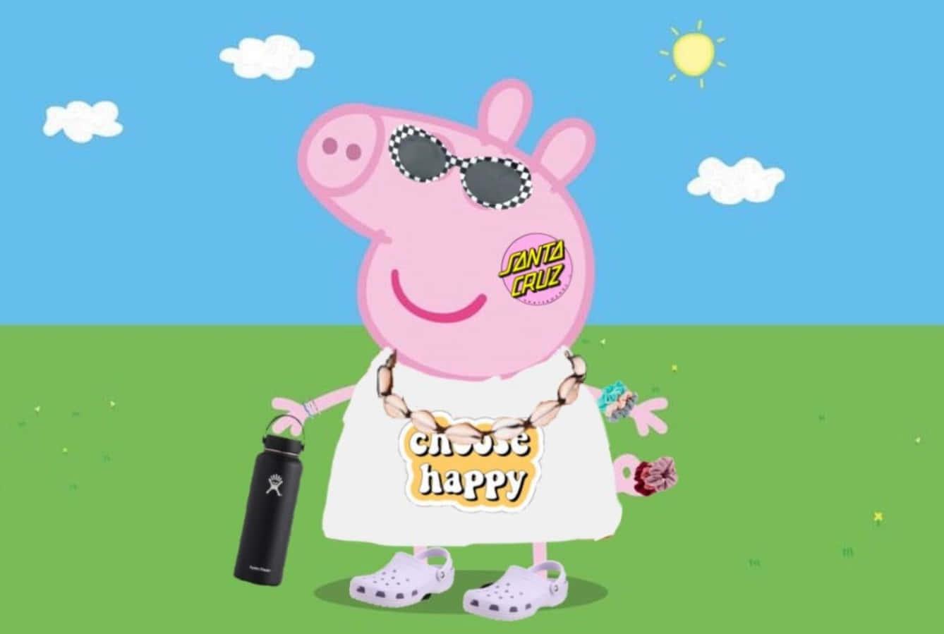 Laughing It Up With Peppa Pig Wallpaper