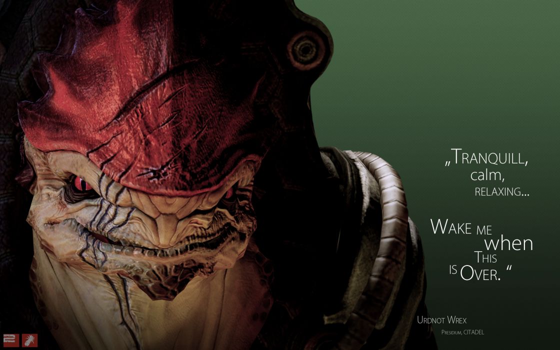 Quotes Mass Effect Krogan Wrex Wallpaper