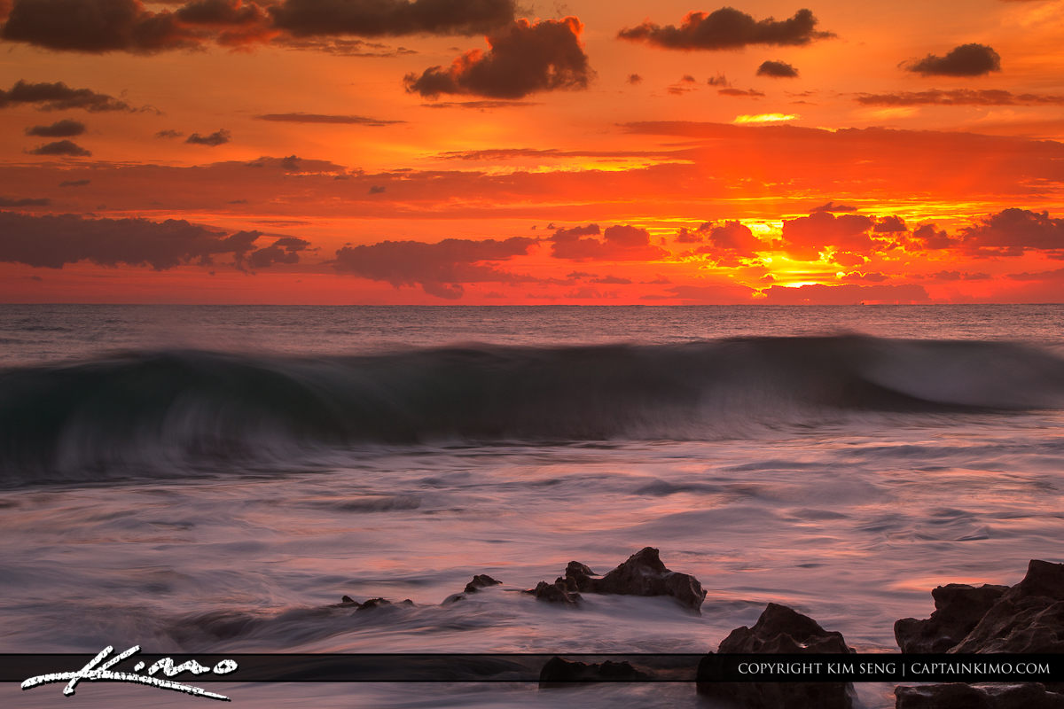 Ocean Sunrise Sunset Image