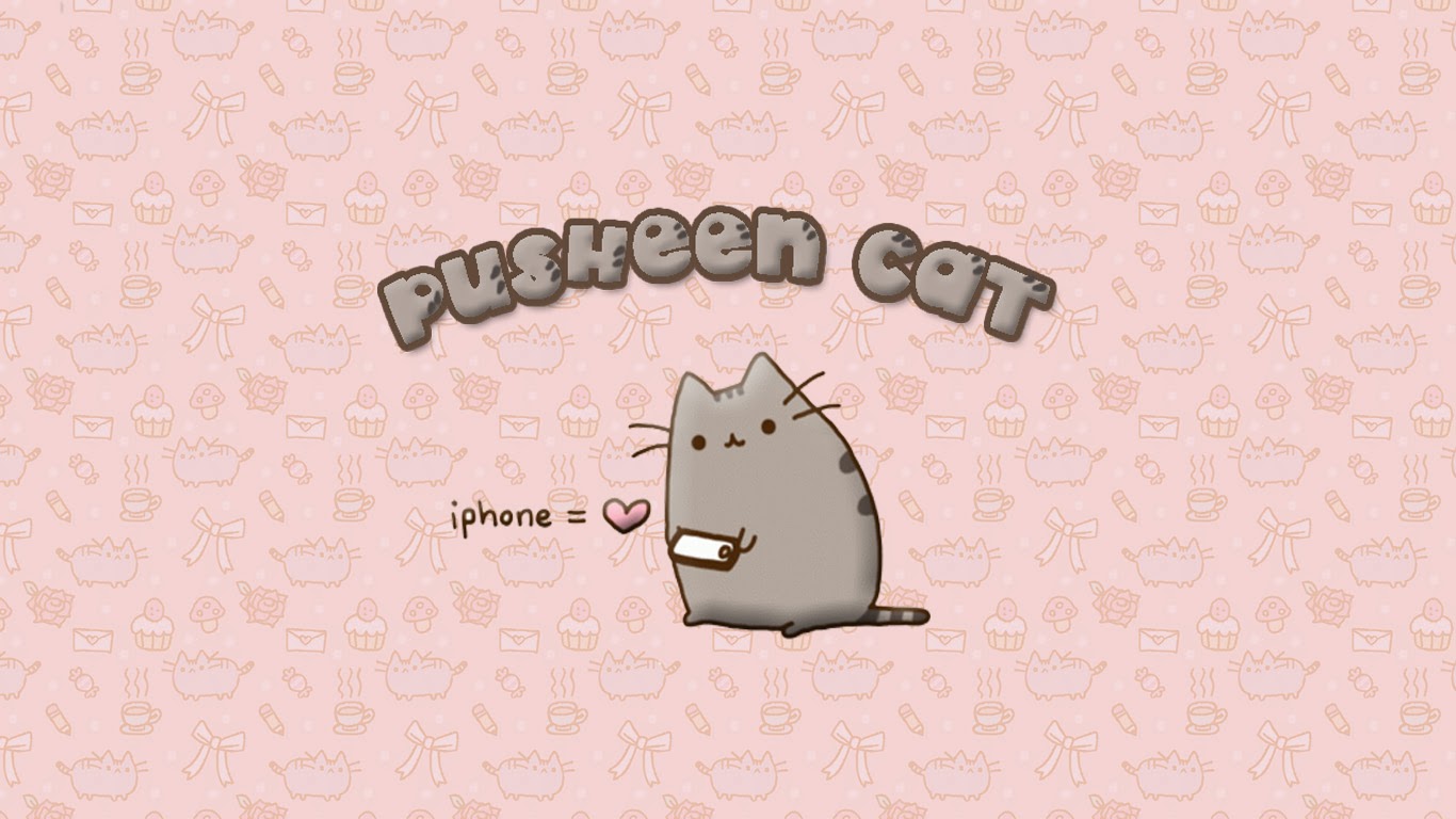 Go Back Images For Pusheen The Cat Background 1366x768