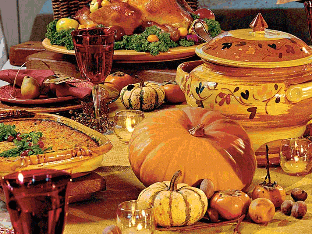 Wallpaper Thanksgiving Feasta Puter