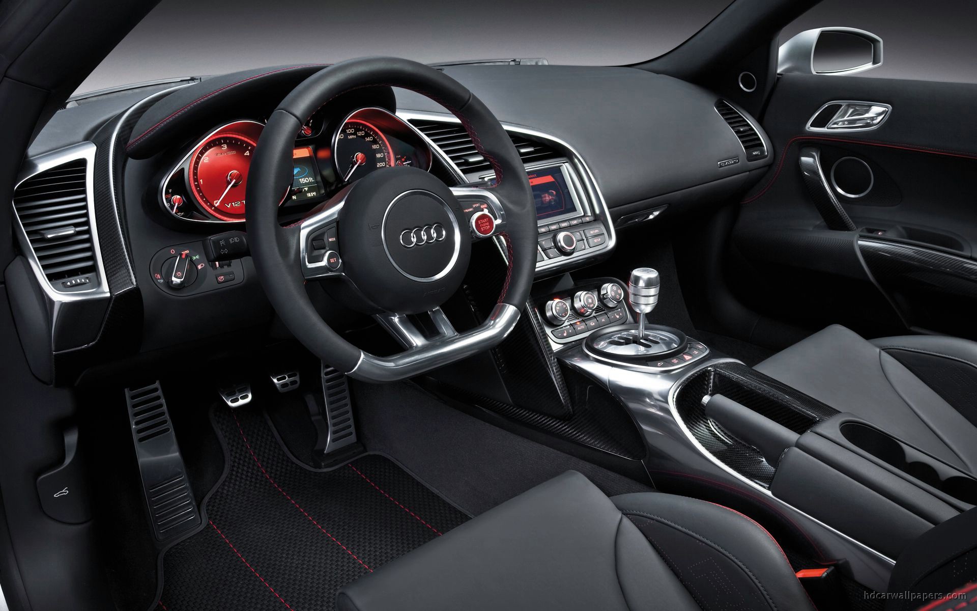 Audi R8 v12 Interior Wallpaper HD Car Wallpapers