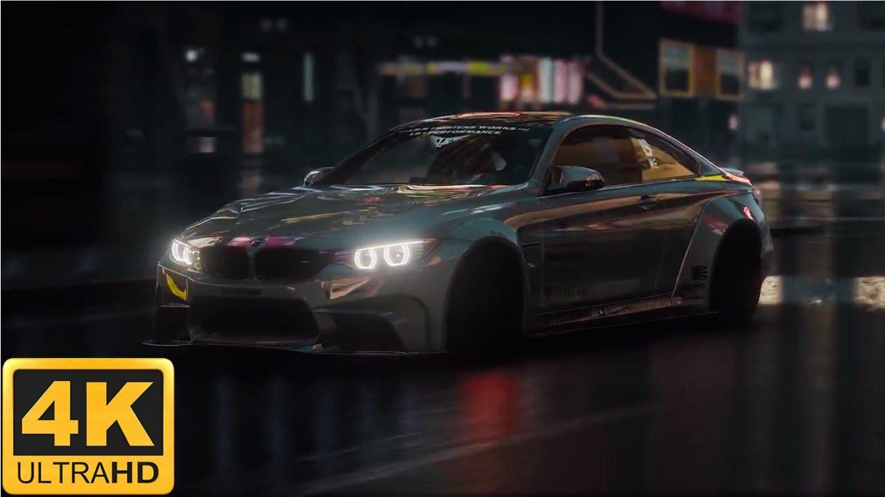 Bmw M4 Neon City Ride Screensaver Live Wallpaper Relax Background