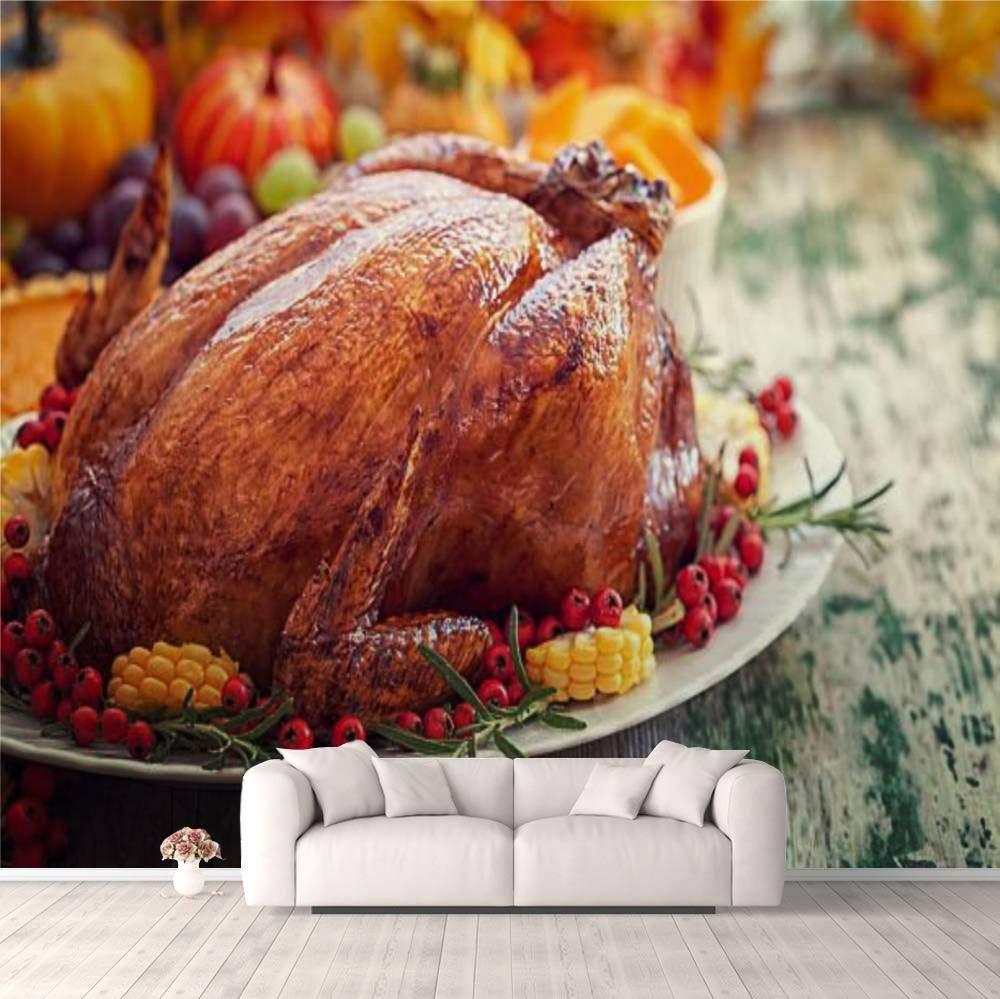 Amazon 3d Wallpaper Thanksgiving Turkey Dinner Ornamental