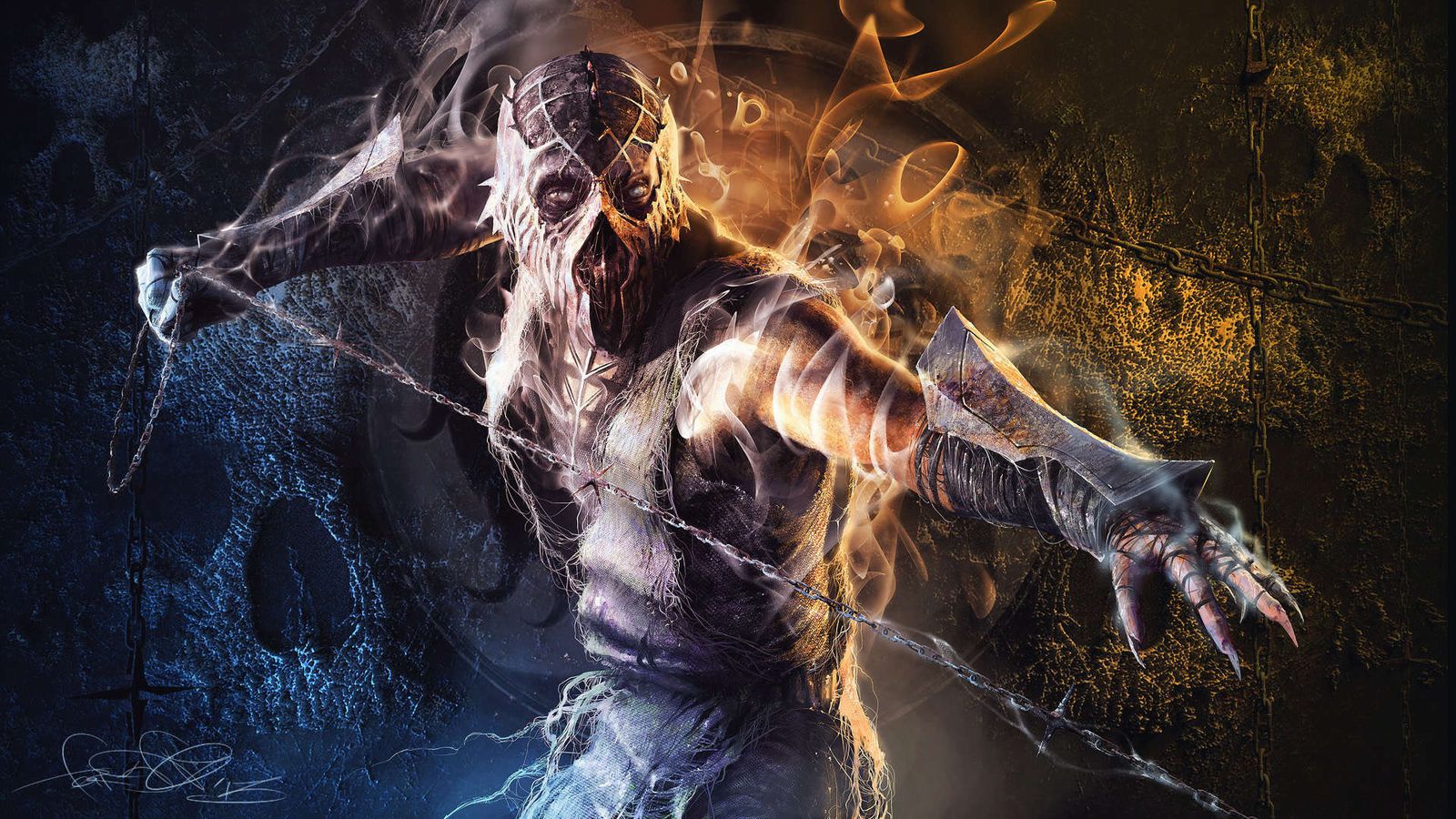 Smoke Characters Mortal Kombat HD Wallpaper Fun Chap