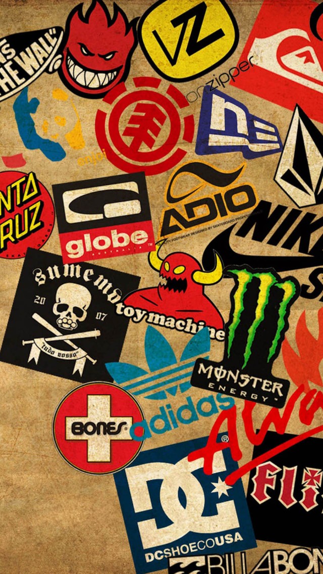 Skateboard Logos The iPhone Wallpaper