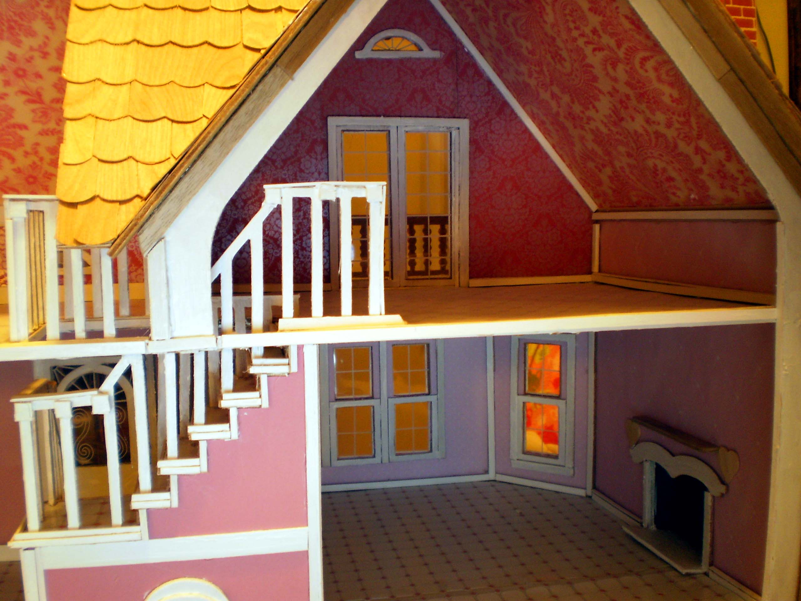 Dollhouses Home Unfinished Dollhouse Kits Scale Filesize
