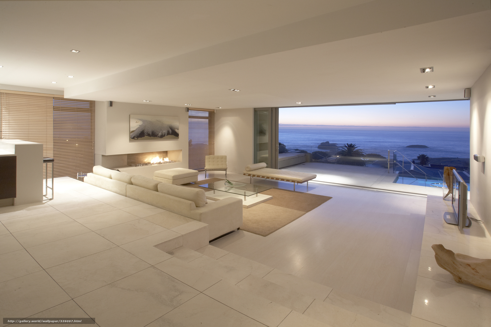 Wallpaper Apartment Luxury Penthouse Sea Desktop