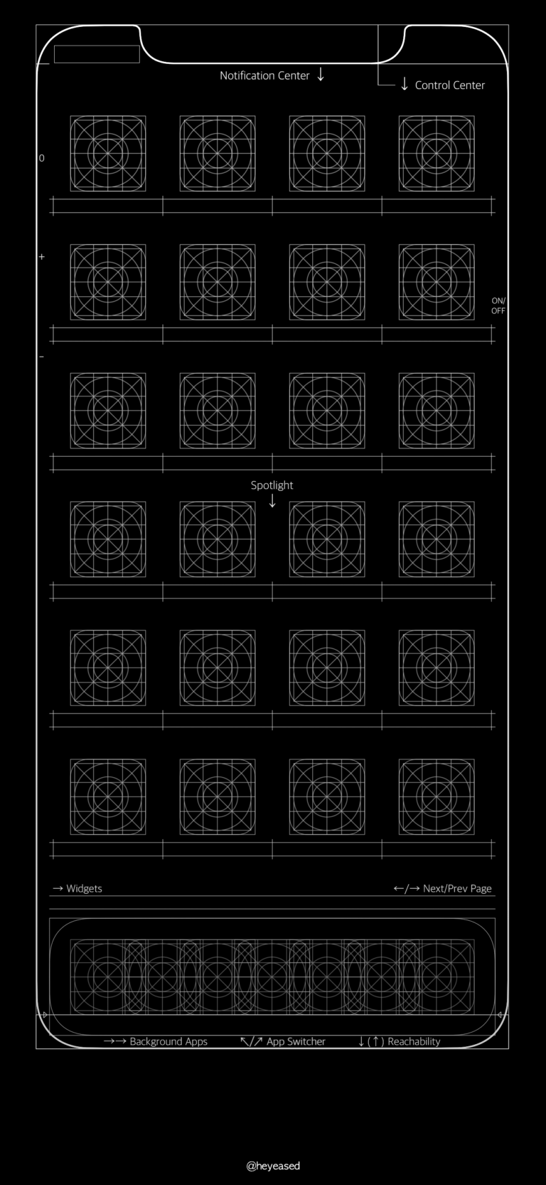 New Designed Blueprint Wallpaper For iPhone X And