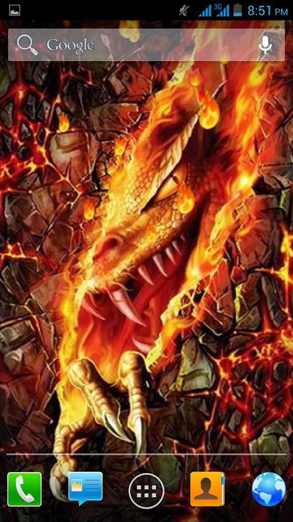 Fire Dragon Live Wallpaper Screenshot