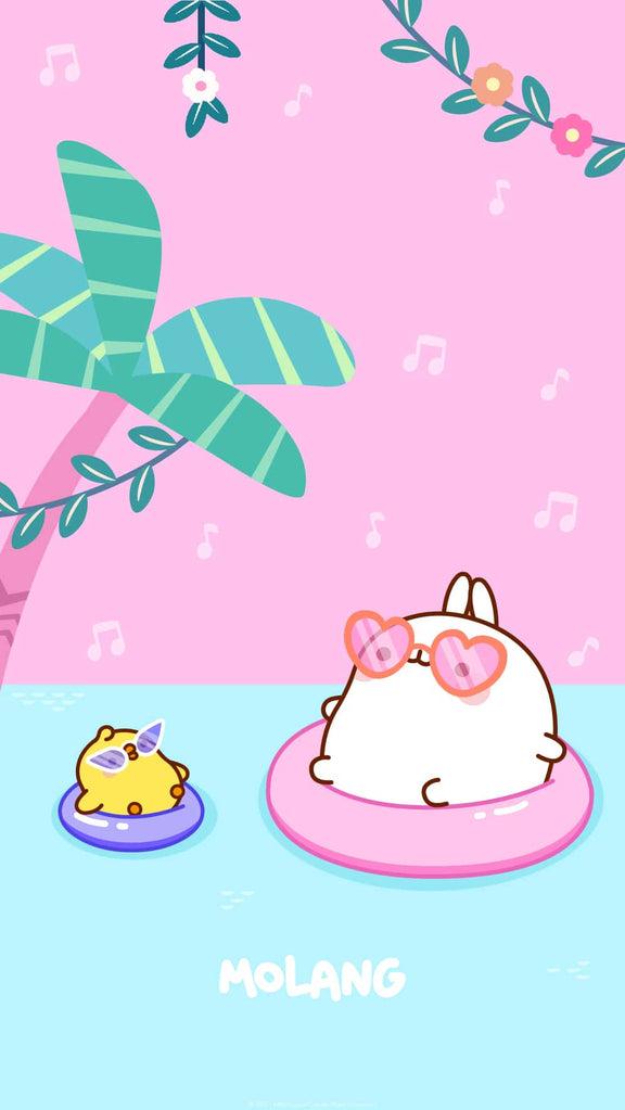 Free Download Molang Piu Piu Summer Wallpaper Molang Official Website X For Your