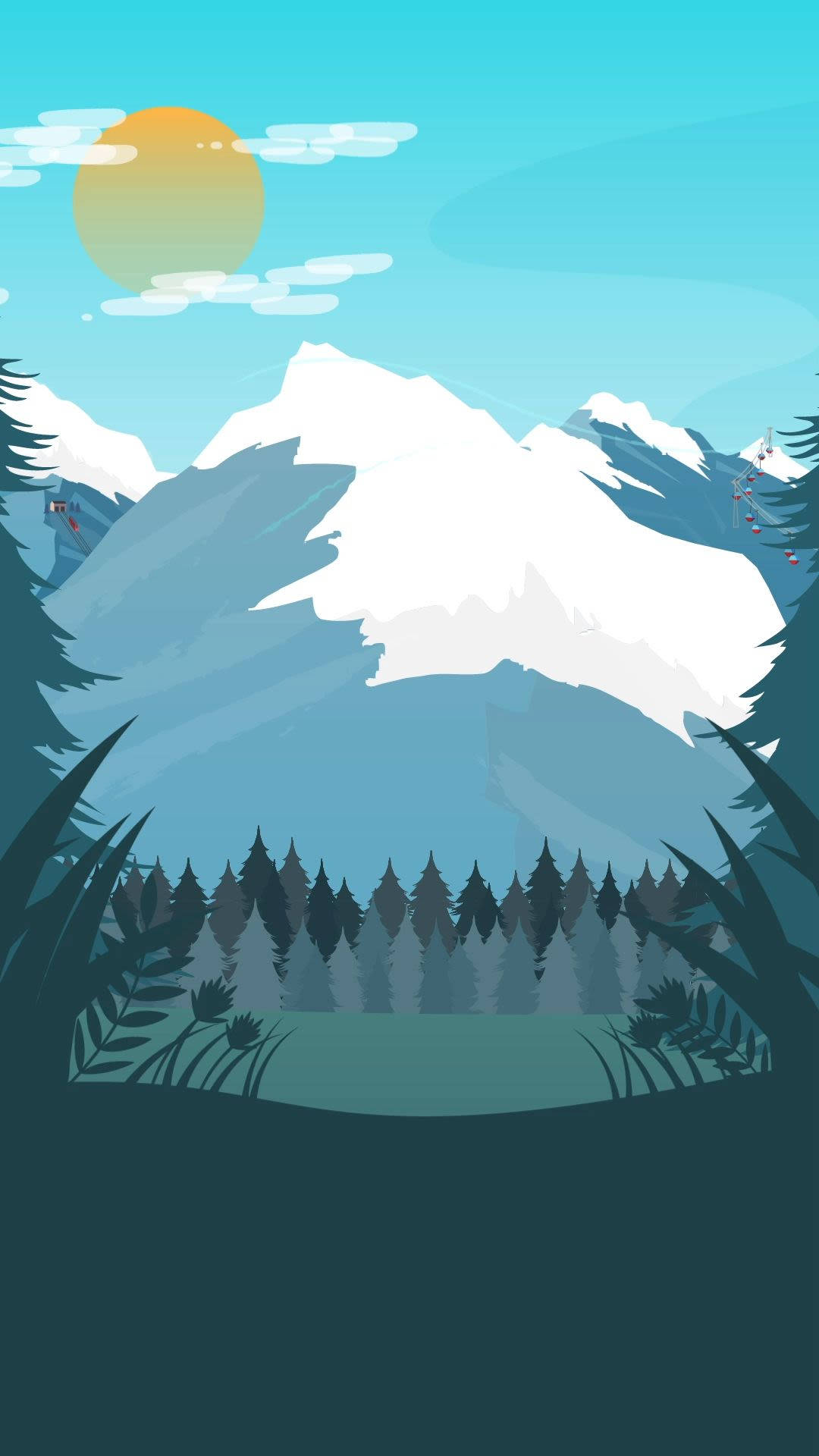 Swiss Alps Sun Vector Art 93yjlqbk44cyq2rm Wallpaper