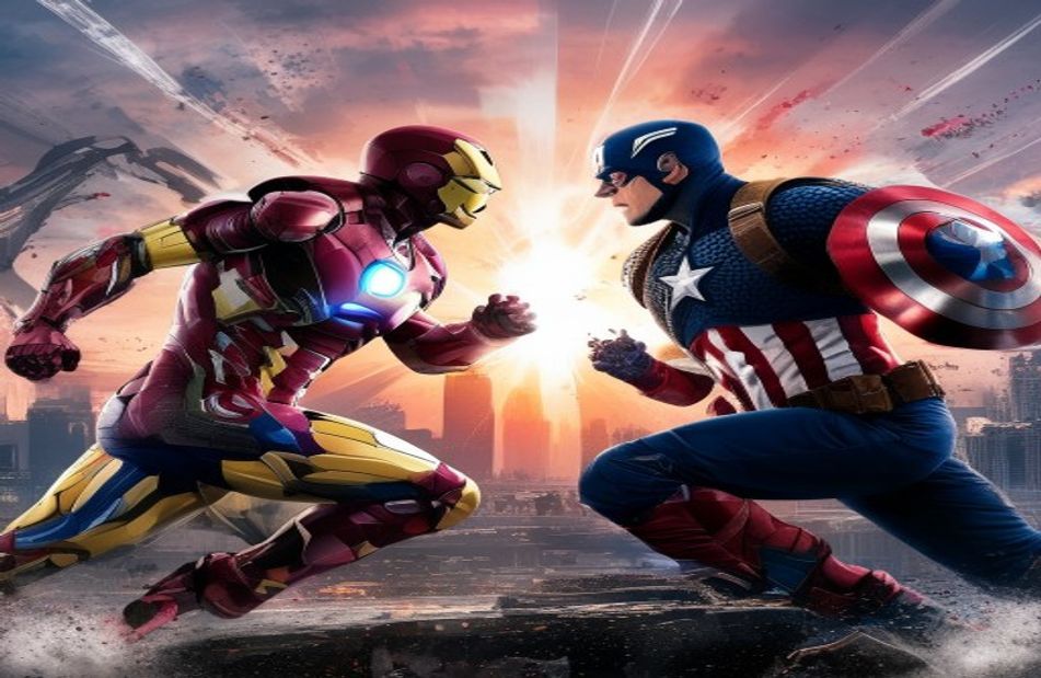 Iron Man Vs Captain America Wallpaper
