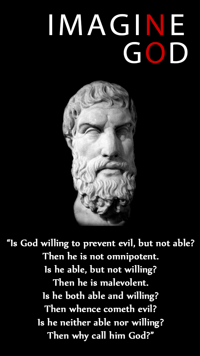 Then Why Call Him God Epicurus Quote Wallpaper Atheism