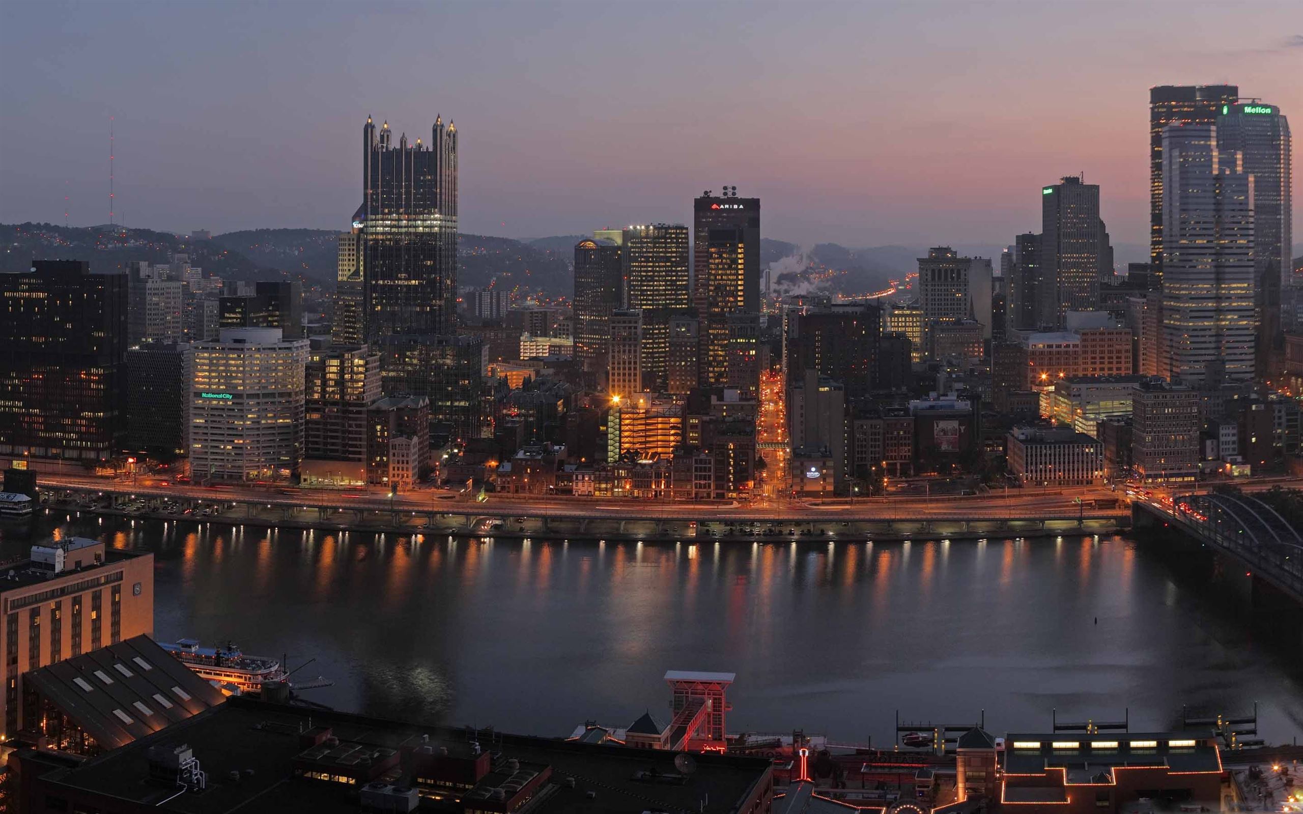 Pittsburgh Panorama Macbook Air Wallpaper