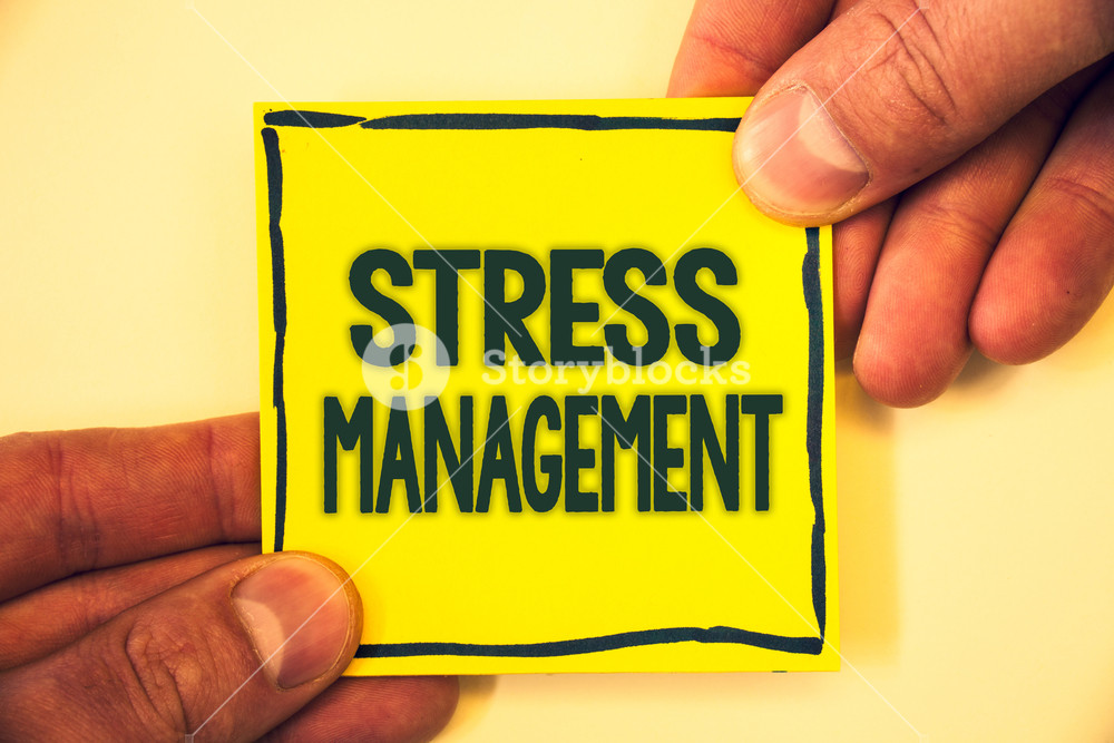 Conceptual Hand Writing Showing Stress Management Business Photo