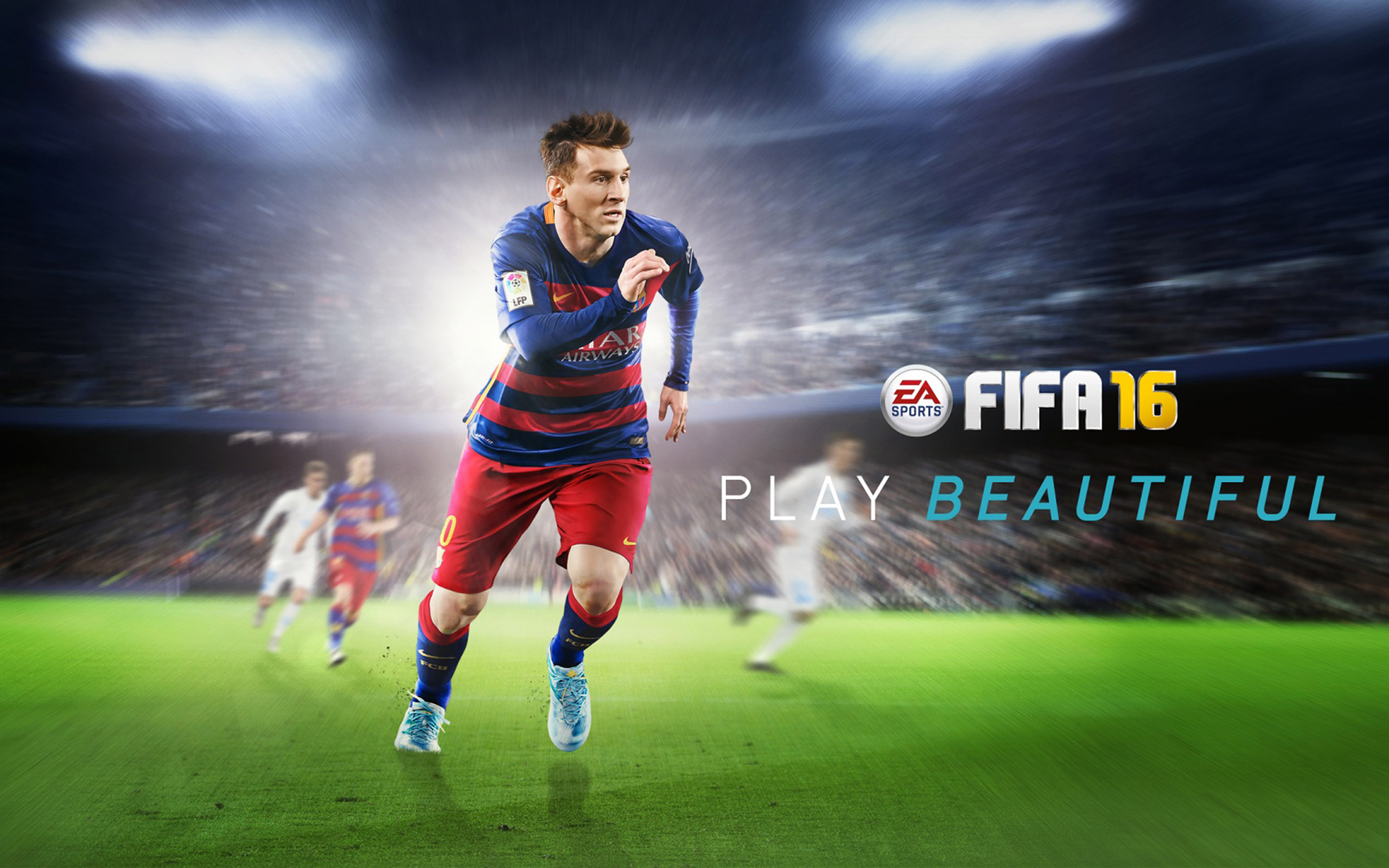 Background FIFA 16 Game Poster Lionel Messi Play Beautiful Wallpaper