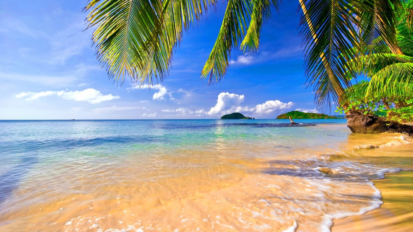 Free Download Tropical Beach Hd Wallpapers 1366x768 For Your Desktop