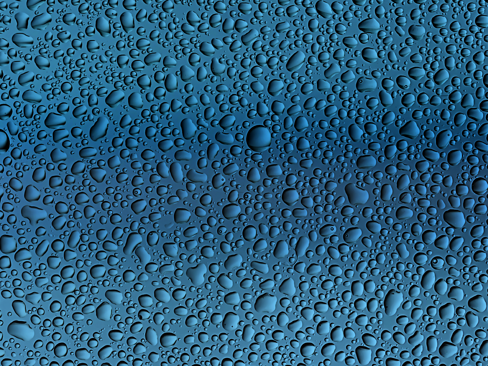 Smokey Blue Water Drops Wallpaper Green