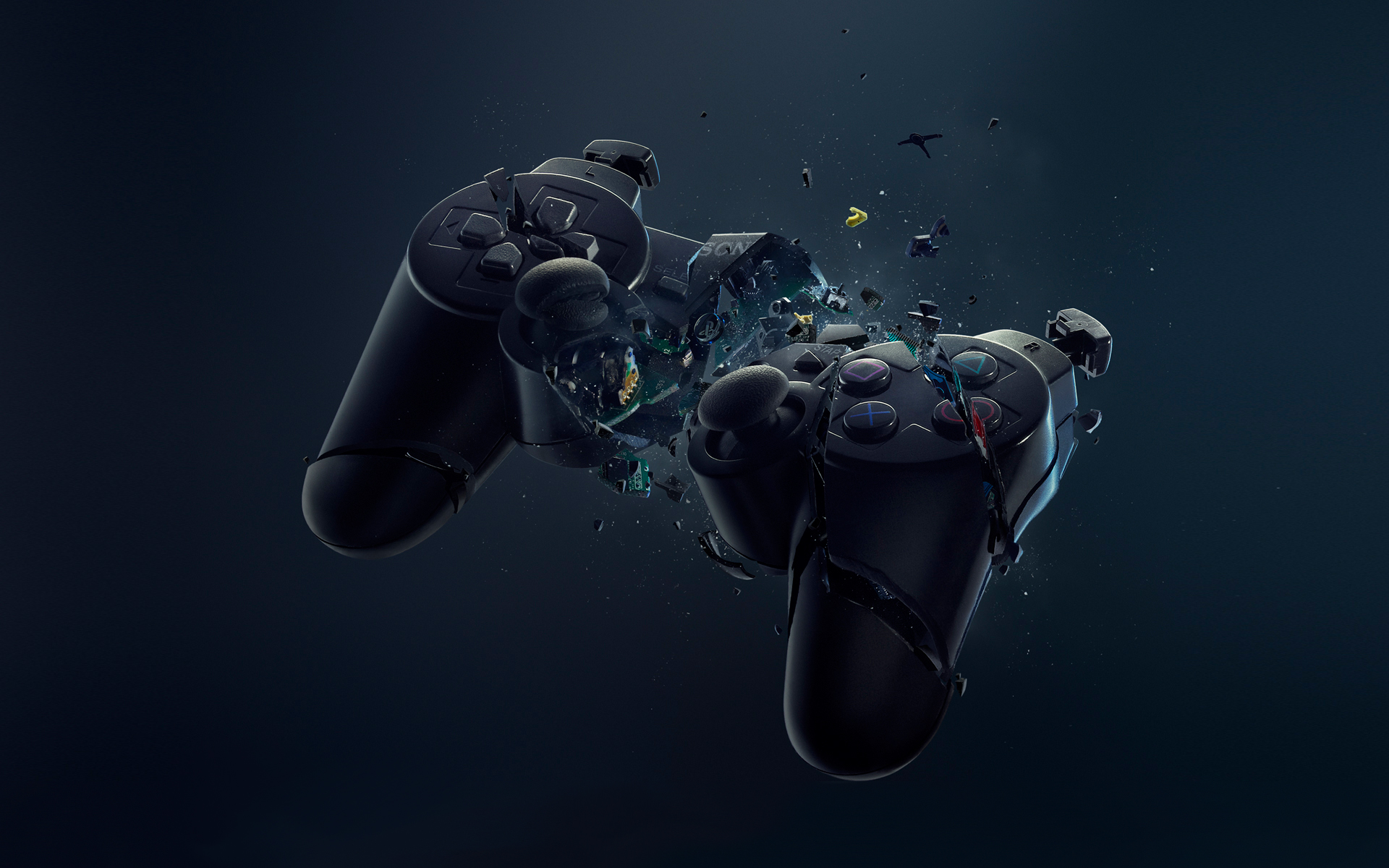 Ps3 Pad Explosion Wallpaper Myspace Background