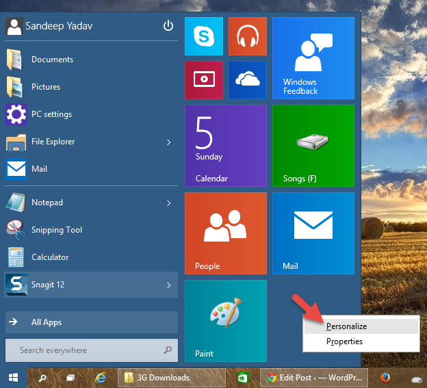 Windows Color And Appearance Start Menu Gets Automatically