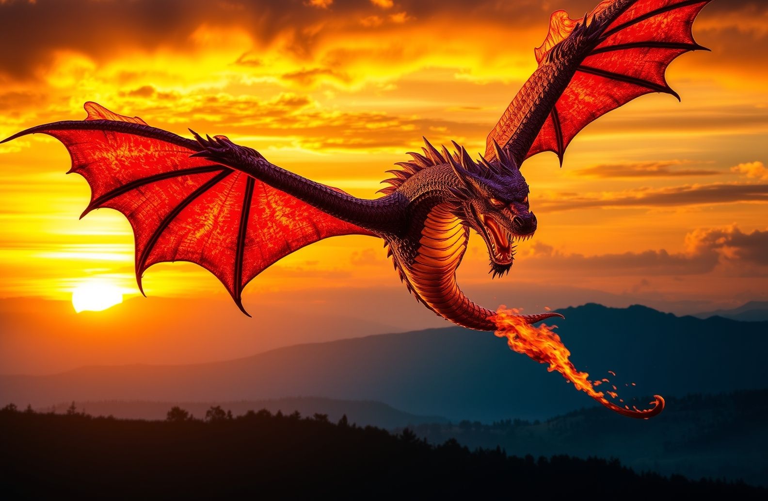 Fire Dragon Wallpaper