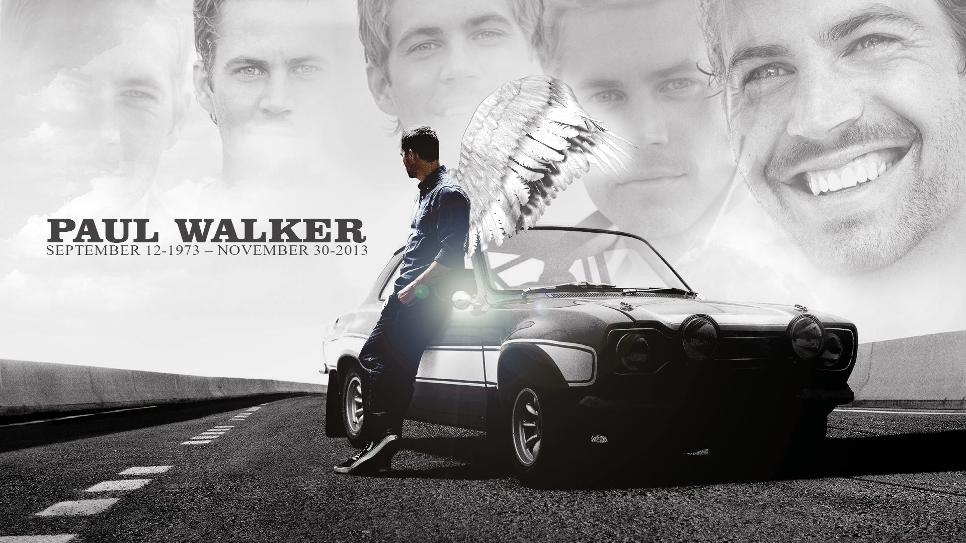 Download Paul Walker Driving His Custom Muscle Car Wallpaper  Wallpapers com