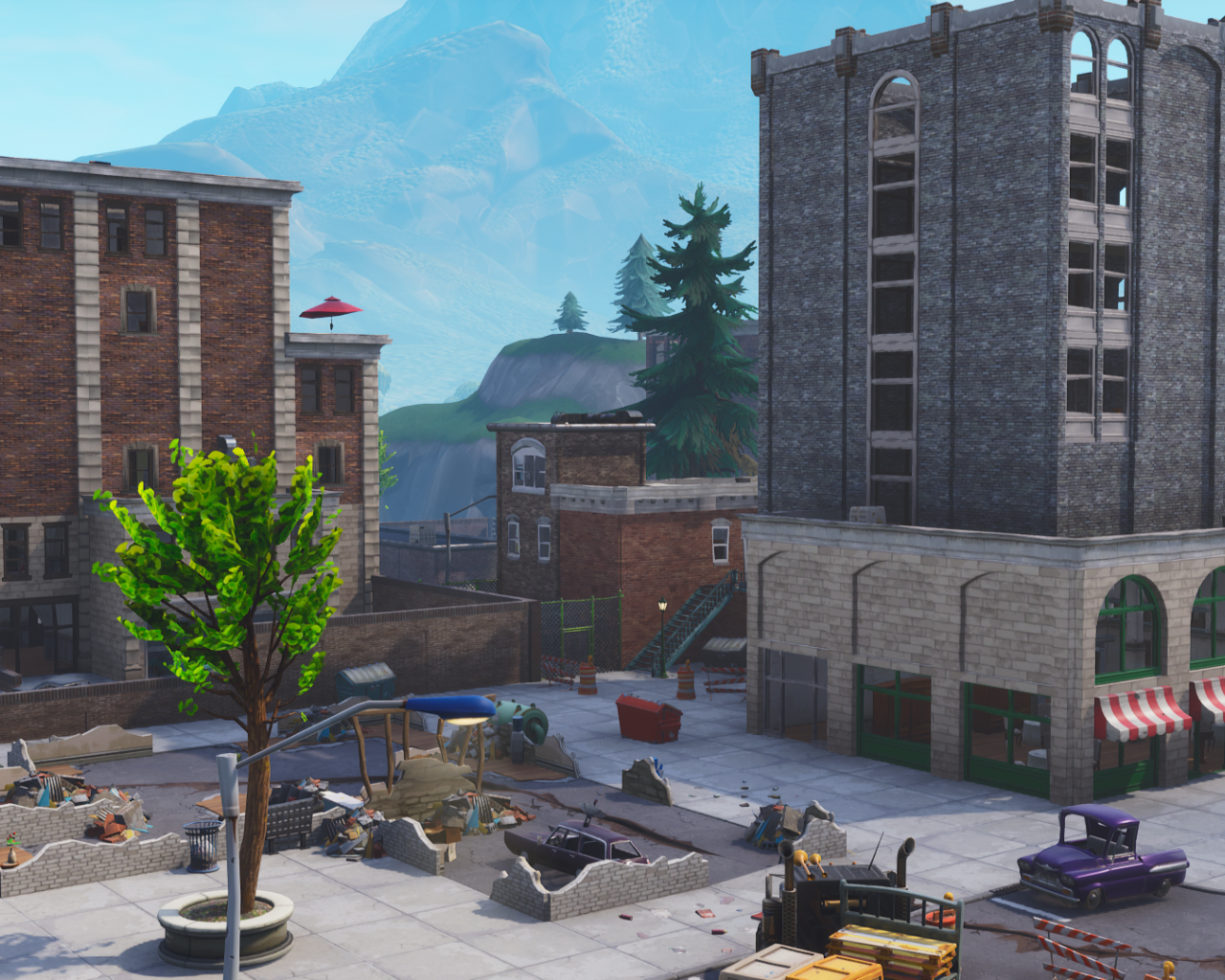 Fortnite Tilted Towers Background Png