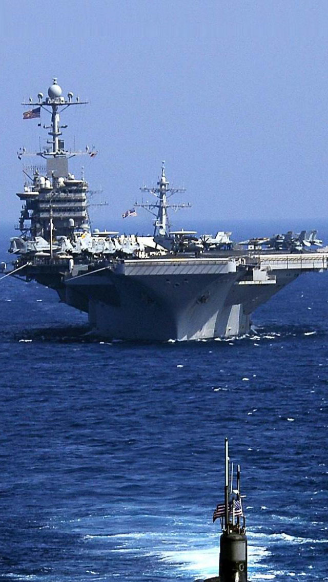 Aircraft Carrier iPhone Wallpaper Background And