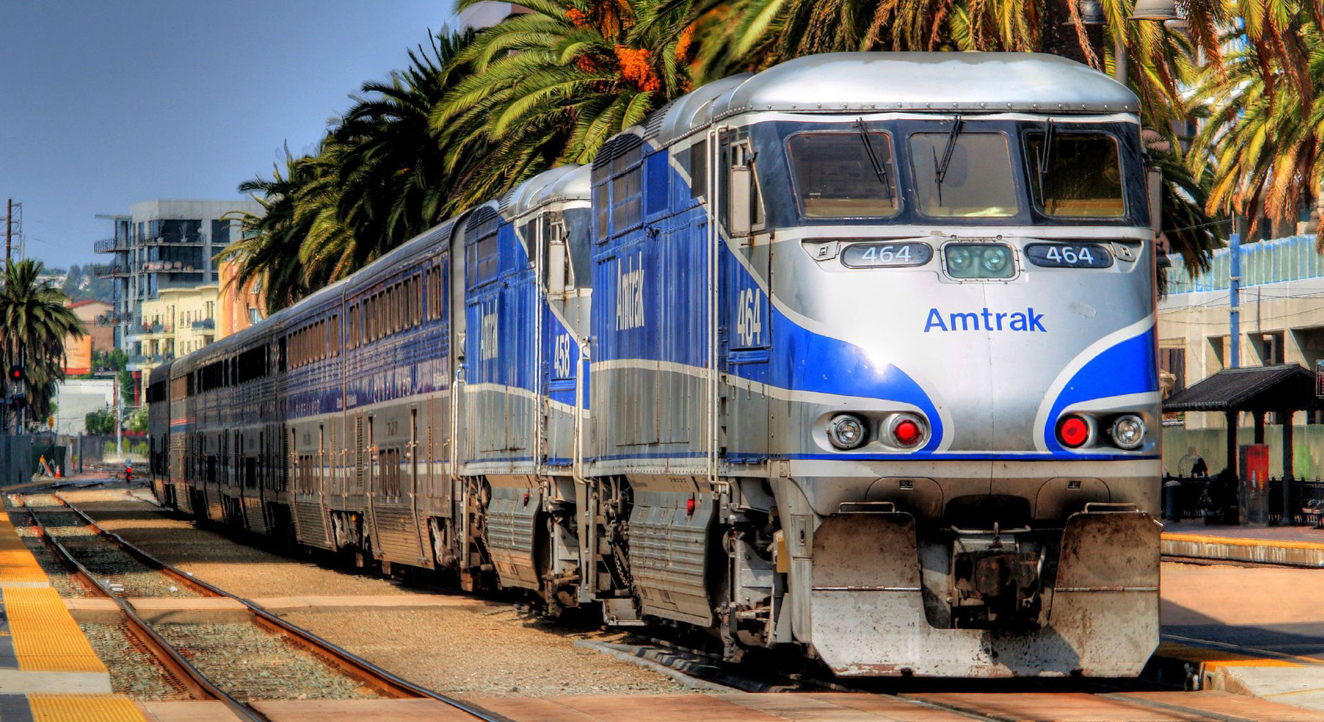 Amtrak Train Wallpaper Which Is Under The