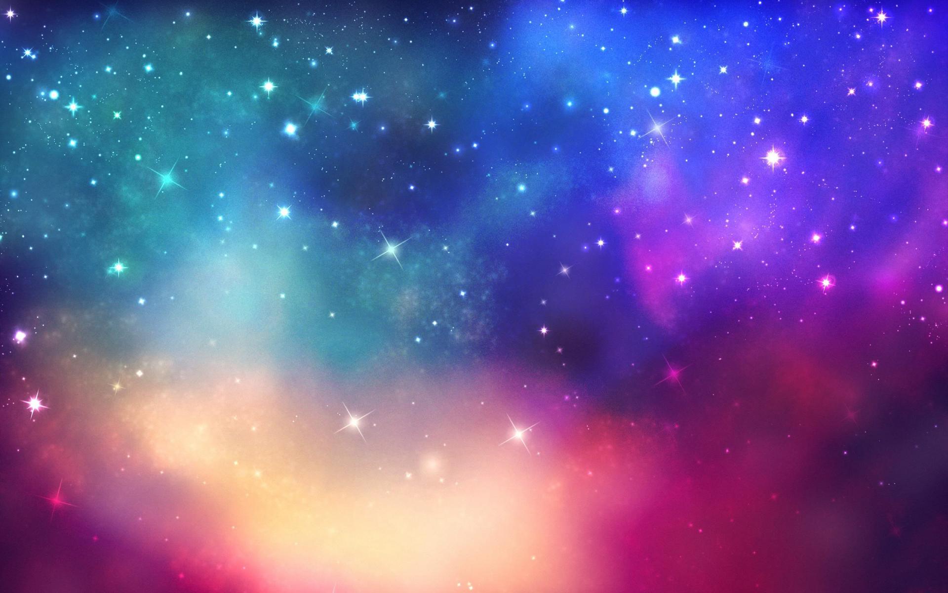 Cool Background Colorful Extravaganza Of Galactic Nebula