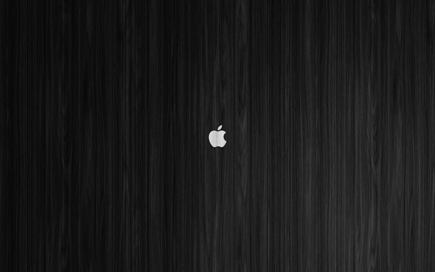 White Apple on Black Wood Mac Wallpaper by ZGraphx