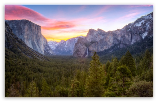 Yosemite Valley Sunrise HD Wallpaper For Standard Fullscreen