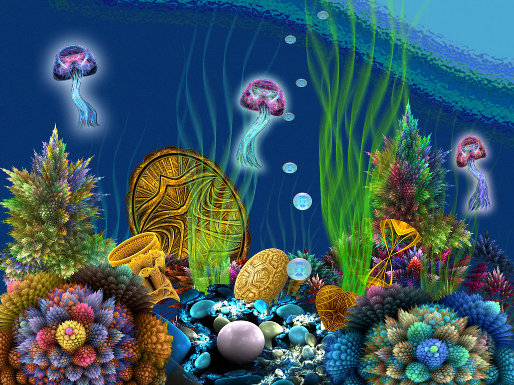 Animated Underwater Treasure By Wolfepaw