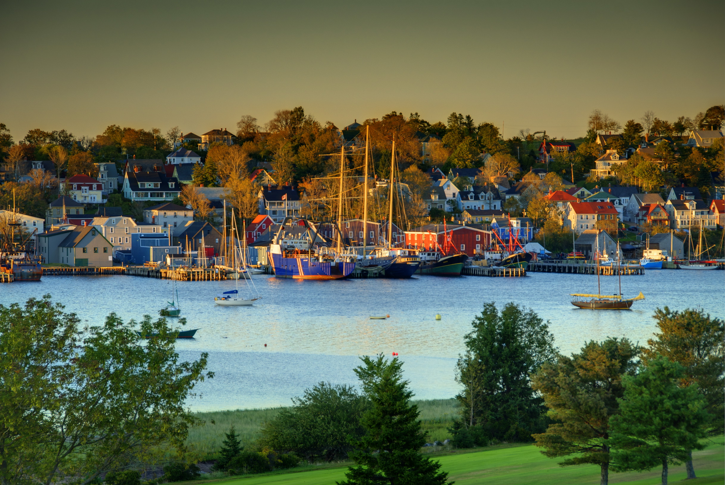 Canada Marinas Lunenburg County Nova Scotia Wallpaper Background