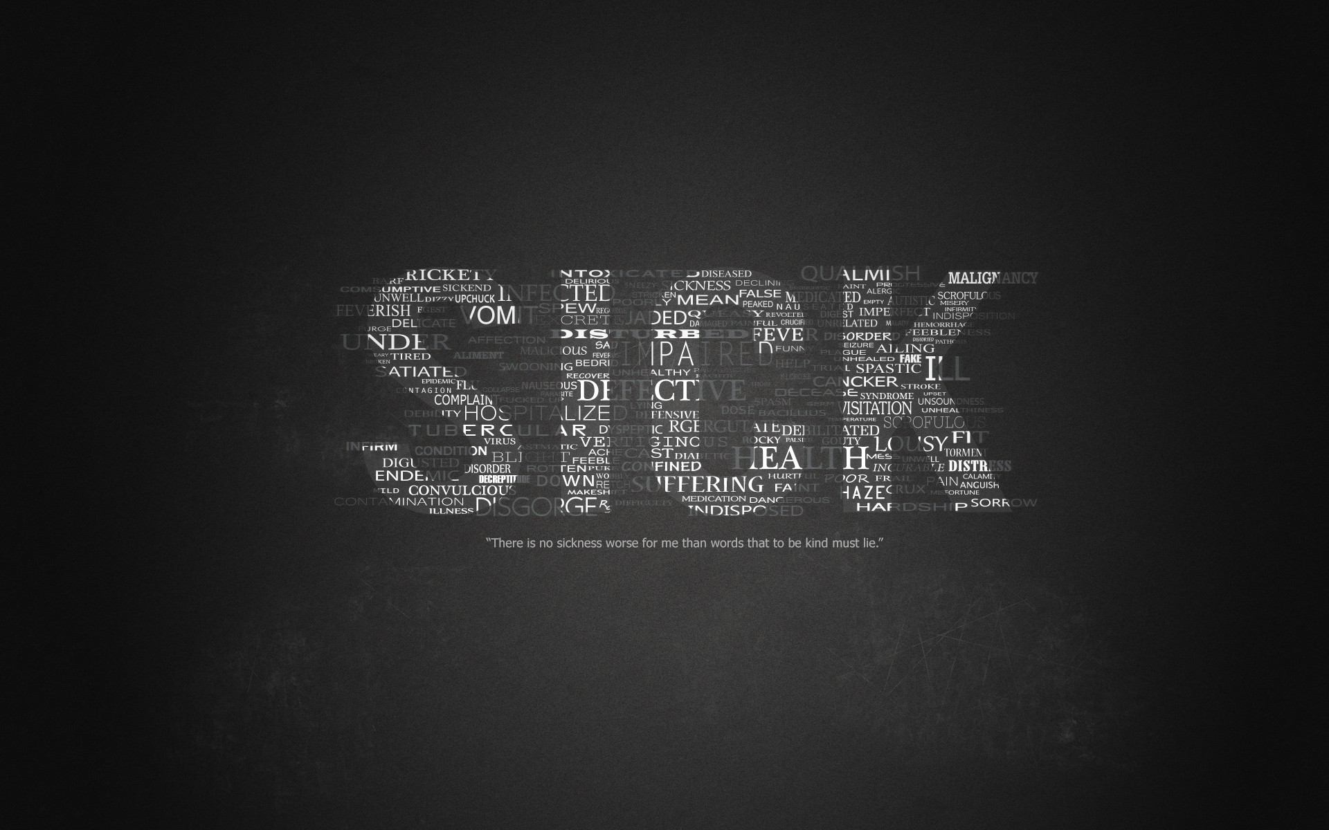 Text Quotes Typography Sick Grayscale Wallpaper