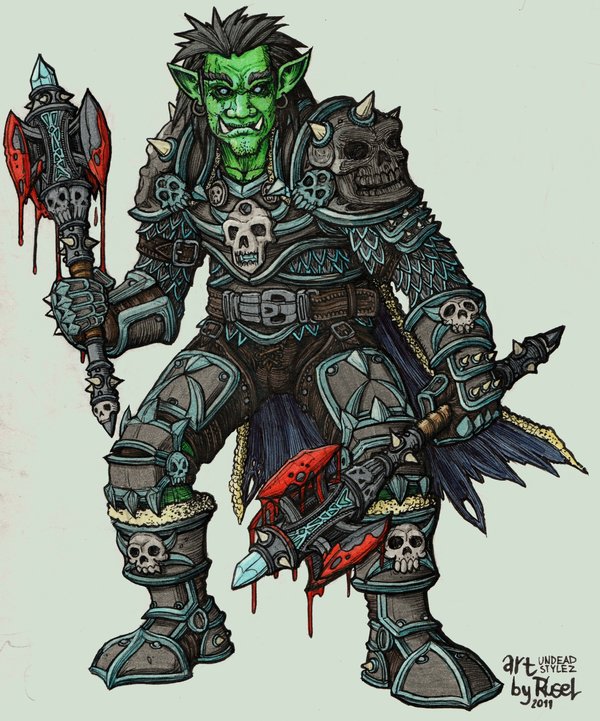 Orc Death Knight Color By Rusel1989