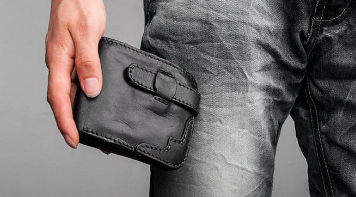 Black leather western wallets for men Authentic Leather Wallets will