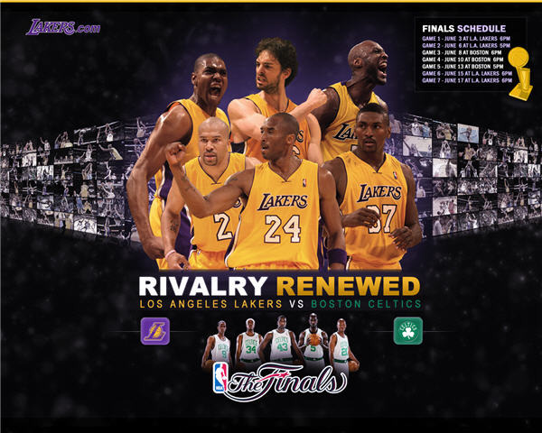 Lakers Playoff Finals Wallpaper Memorating The Final In