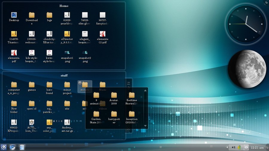 Free download customised Arch Linux desktop with KDE 4 wallpaper c 2009