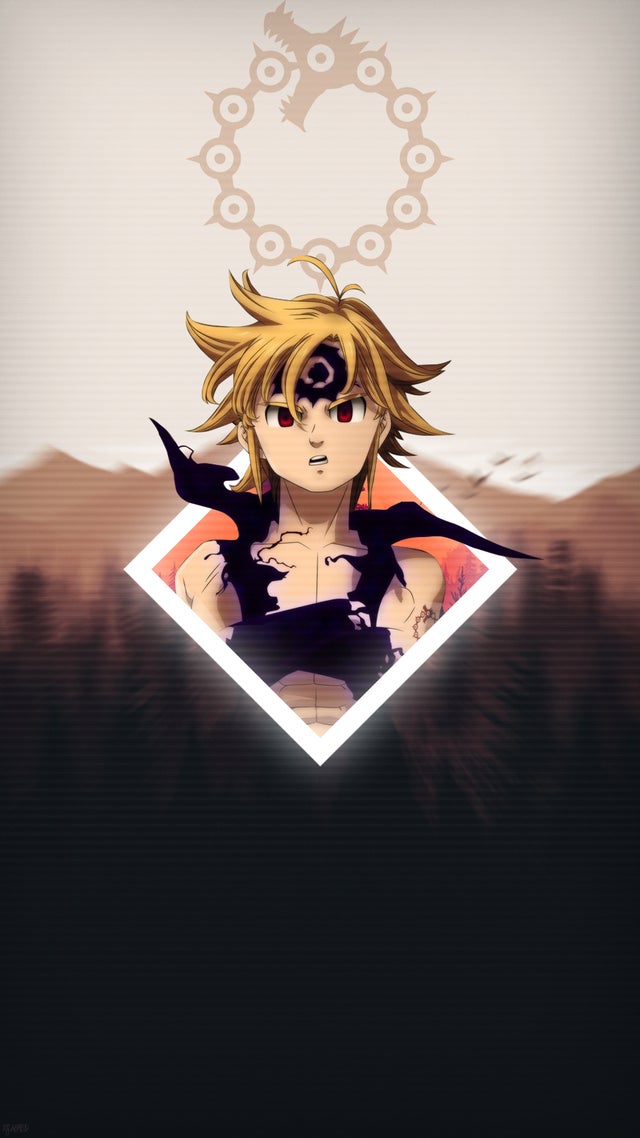 Meliodas mobile wallpaper made by me feel free to use r