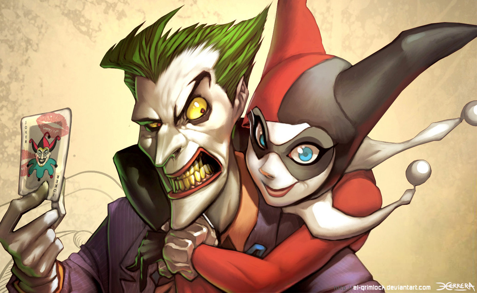 Joker And Harley Wallpaper By El Grimlock