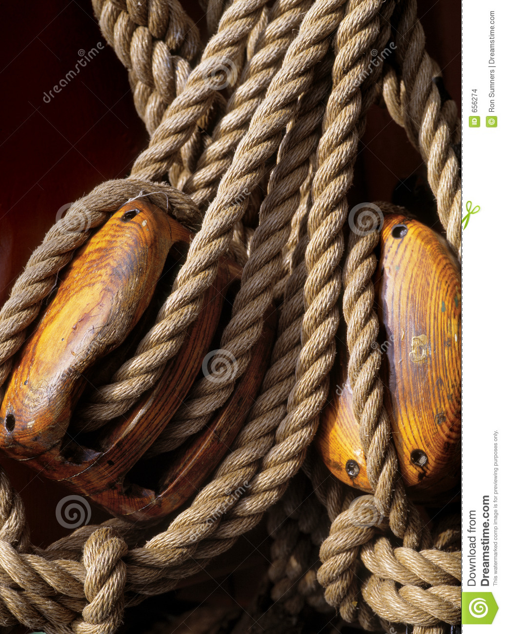Nautical Rope Background Ropes And Pulleys