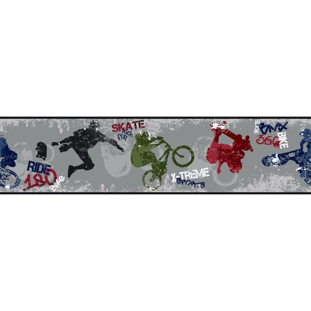 York Wallcovering Boys Will Be Boys X Treme Sports Border ZB3196BD