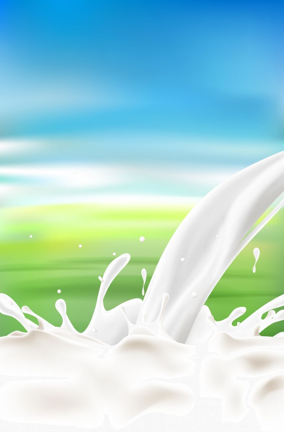 Vector Milk Drink Background Material En Bebidas De Verano
