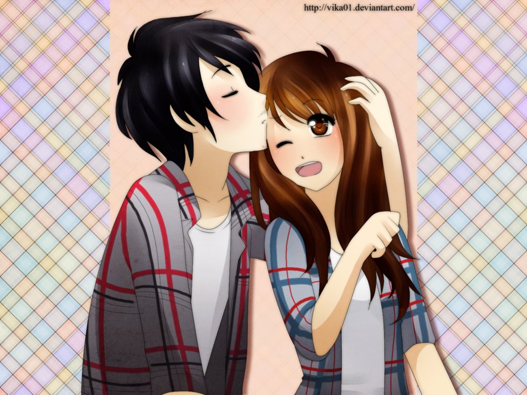 Romantic Anime Couple Wallpaper HD Download