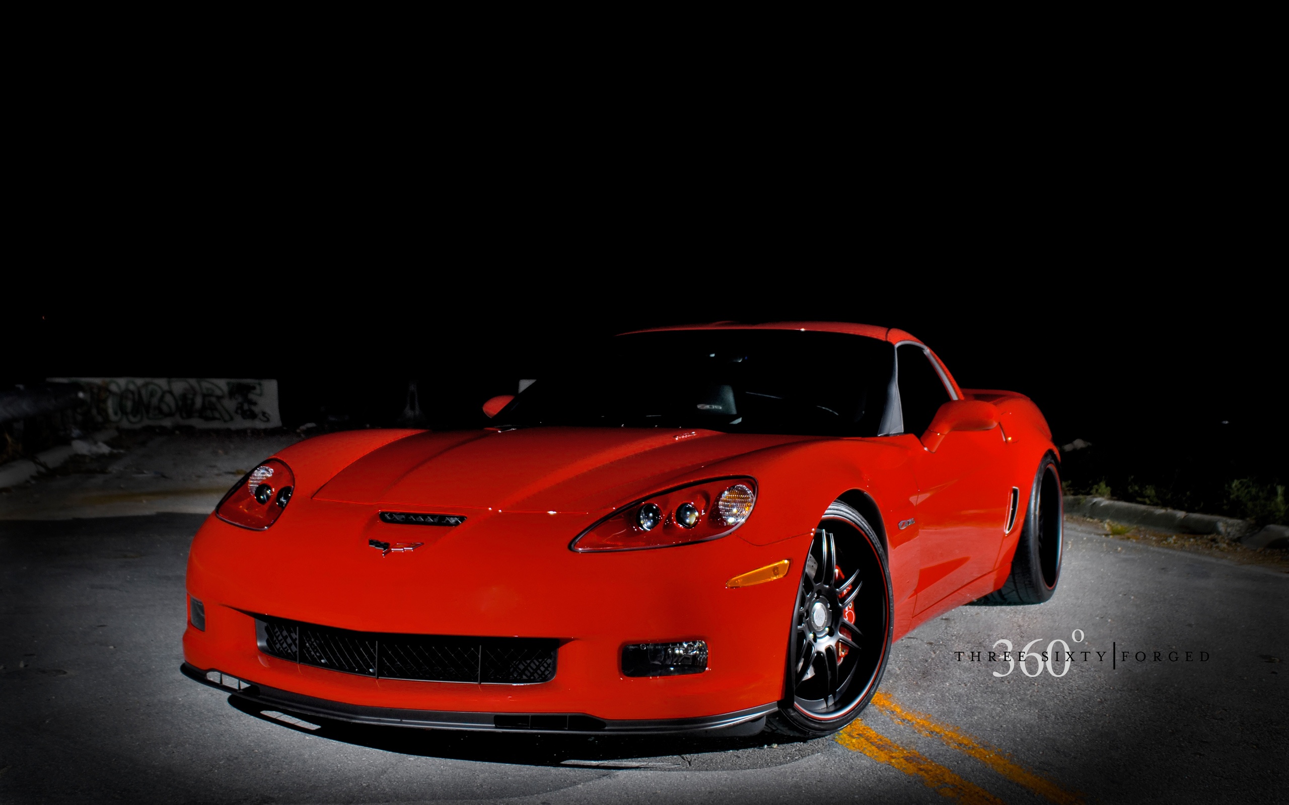Corvette Z06 Red HD Wallpaper For Desktop
